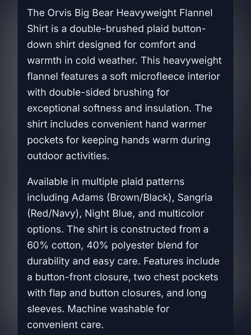 Orvis new without